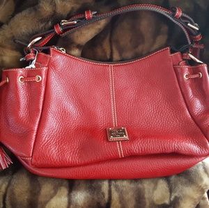 Cherry. Red Leather Dooney & Bourke